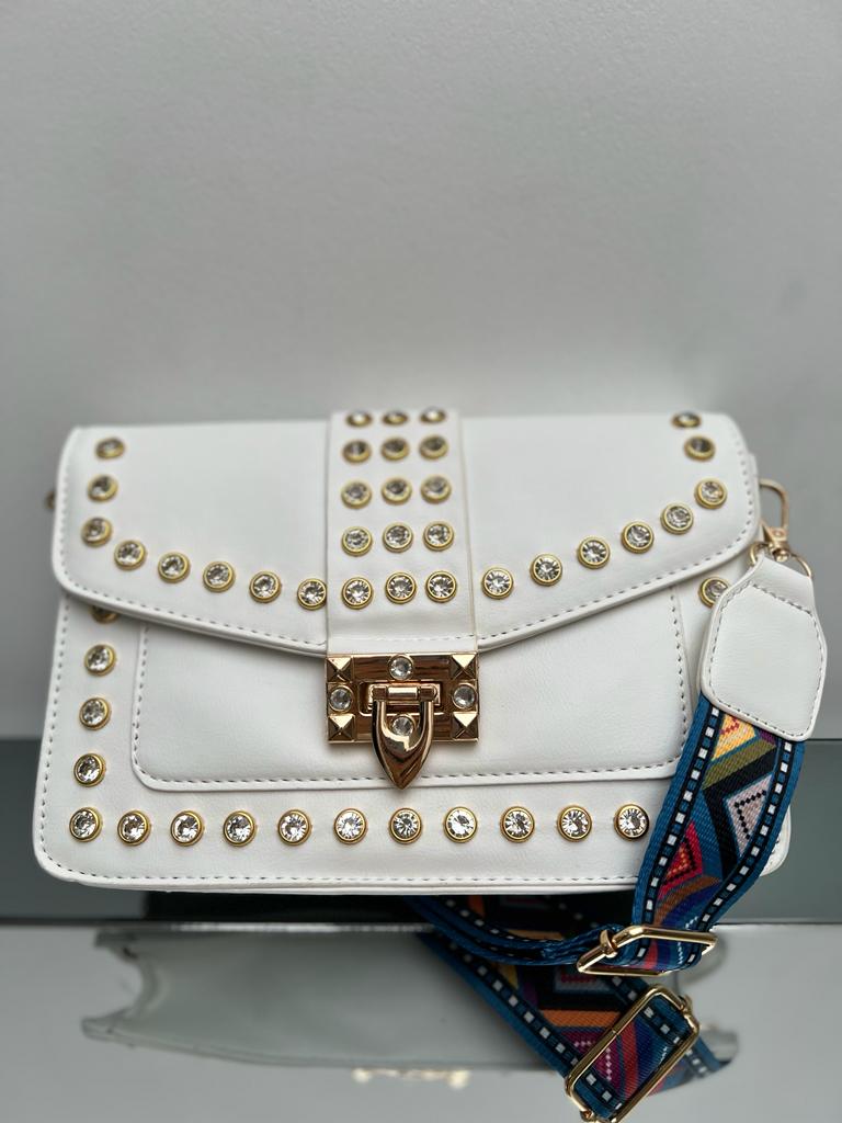 Bolso Taches Importado Reata Gruesa Estampada