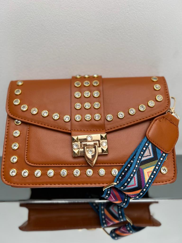 Bolso Taches Importado Reata Gruesa Estampada