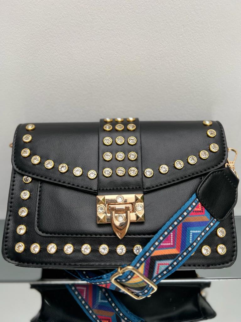 Bolso Taches Importado Reata Gruesa Estampada