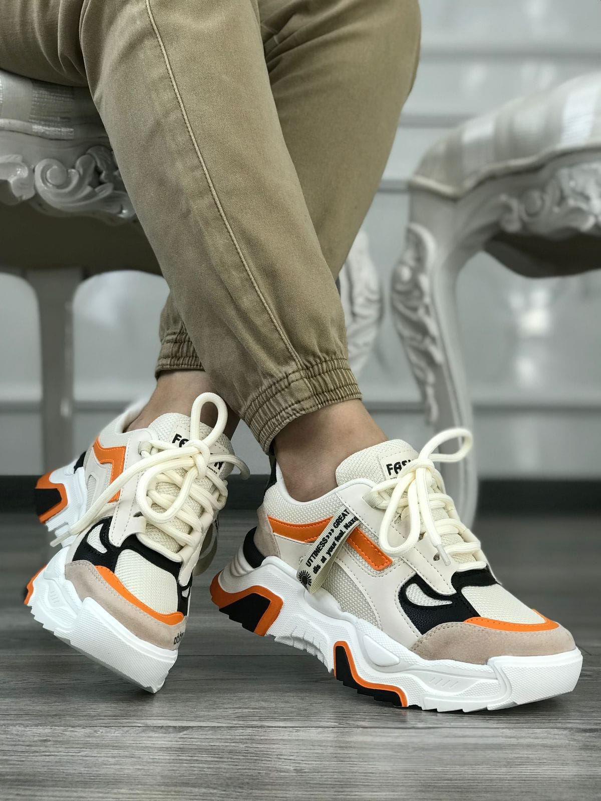 Tenis Mujer Tricolor Urbano Plataforma