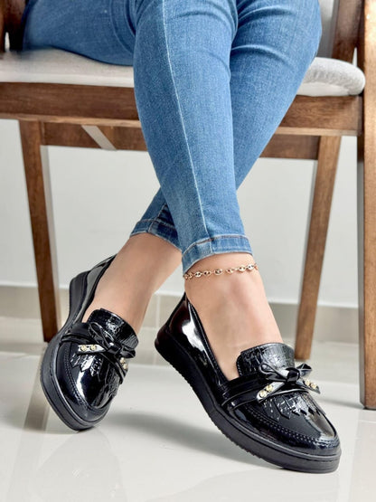 Oxford tipo baleta charol