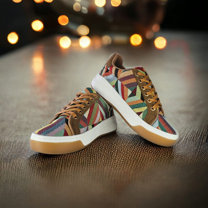 Tenis Mujer Urbano Tejido Artesanal Zapatilla Ecologico Dama
