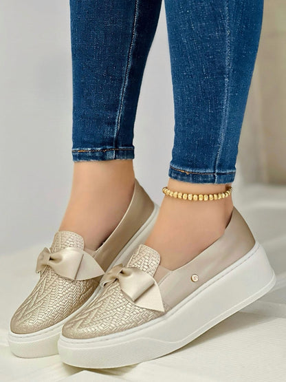 Tenis Corbata Plataforma